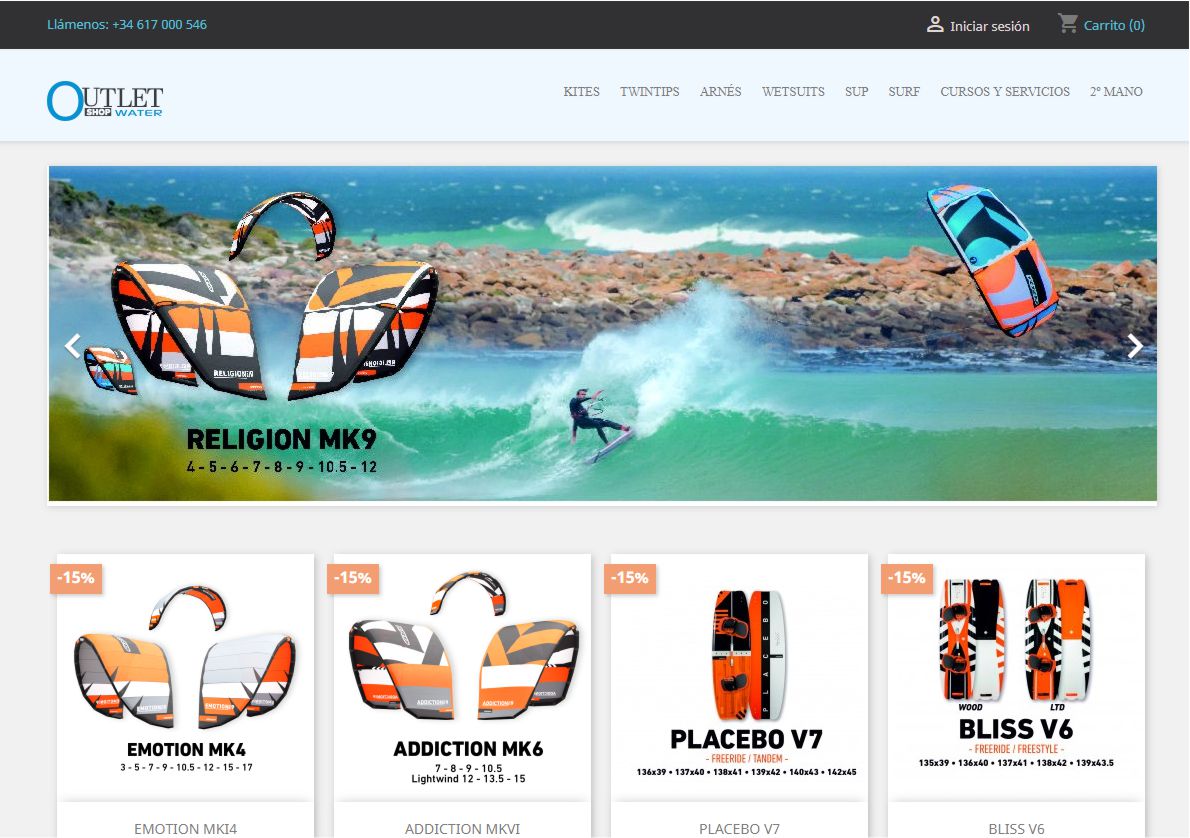 tienda online kitesurf